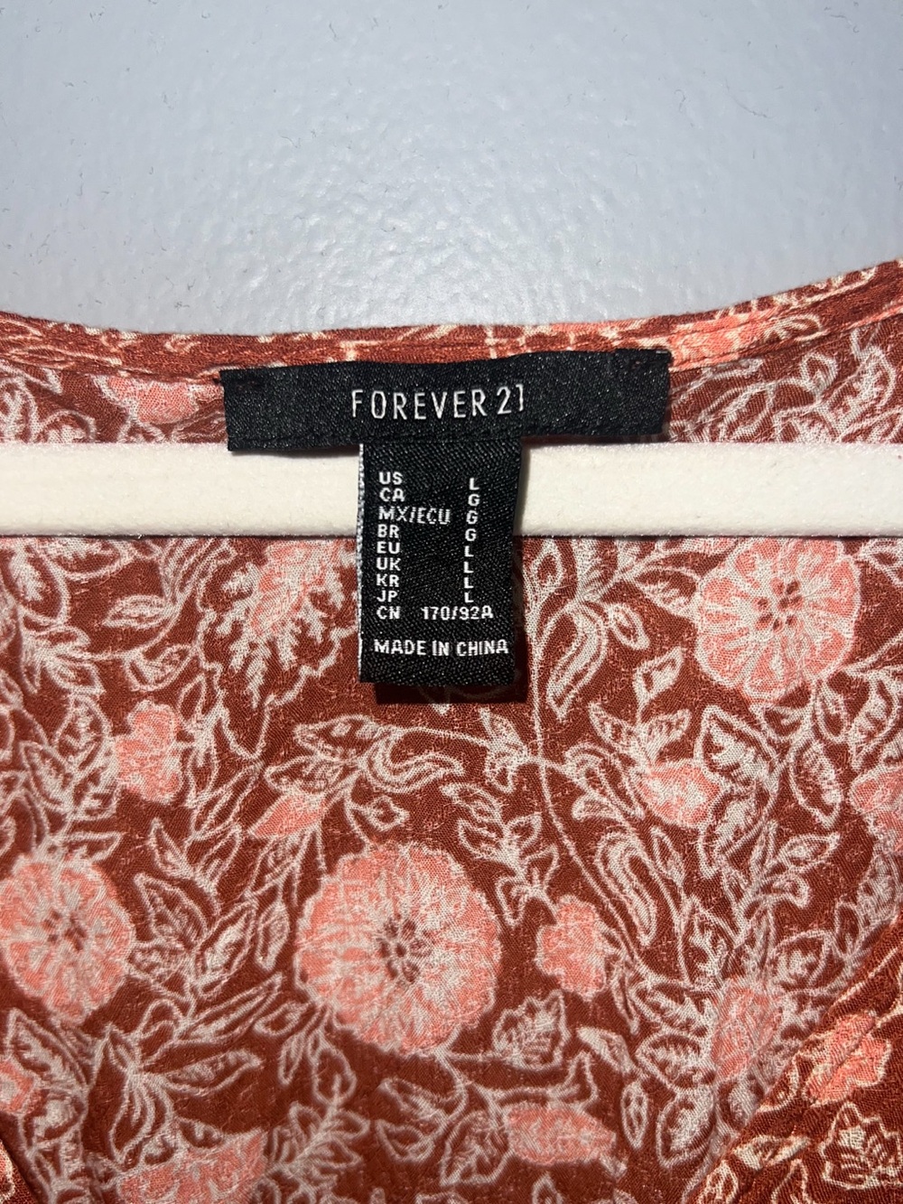 Forever 21 Boho Floral V-Neck Button-Front Maxi Dress, Size L - Picture 3 of 11
